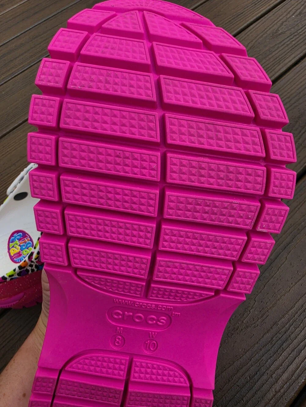 Crocs X Lisa Frank Mega Crush Clogs Size M8/W10 ••EXCELLENT CONDITION••